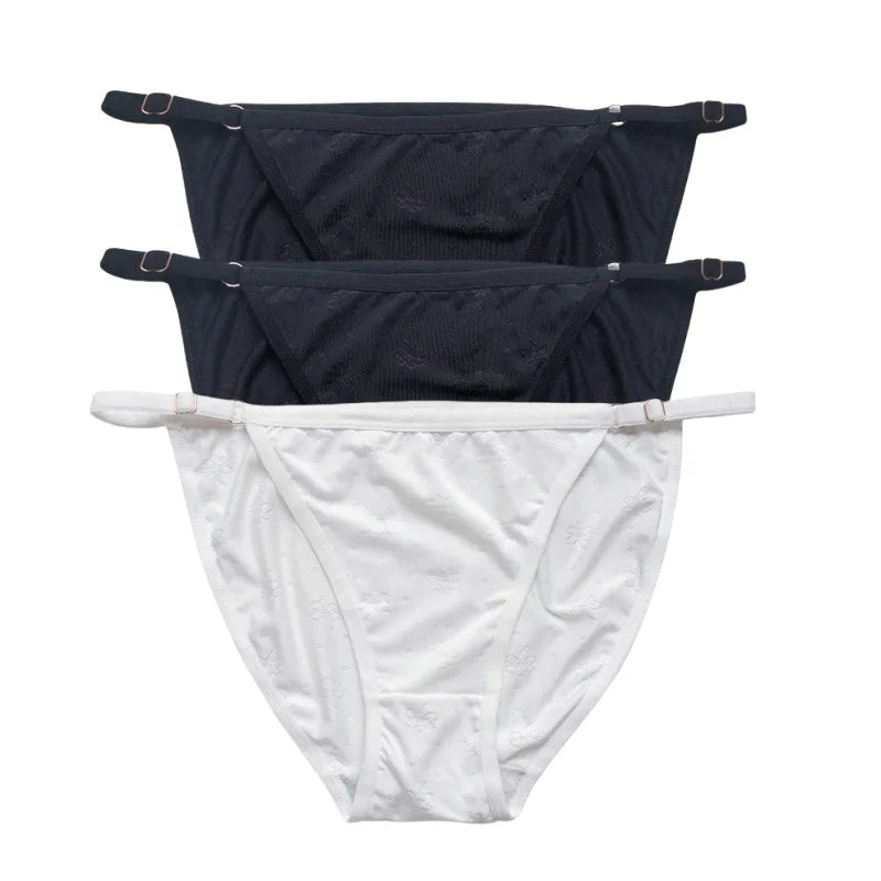 CowLost | product_id-3pcs-women-s-low-rise-ice-silk-brazilian-briefs-s-xl-solid-colors |11