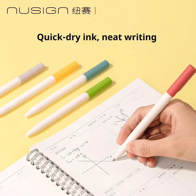 CowLost | product_id-deli-nusign-0-5mm-rotating-gel-pen-silent-smudge-proof-ink-minimalist-professional-writing-pen-for-exams-and-notes |3