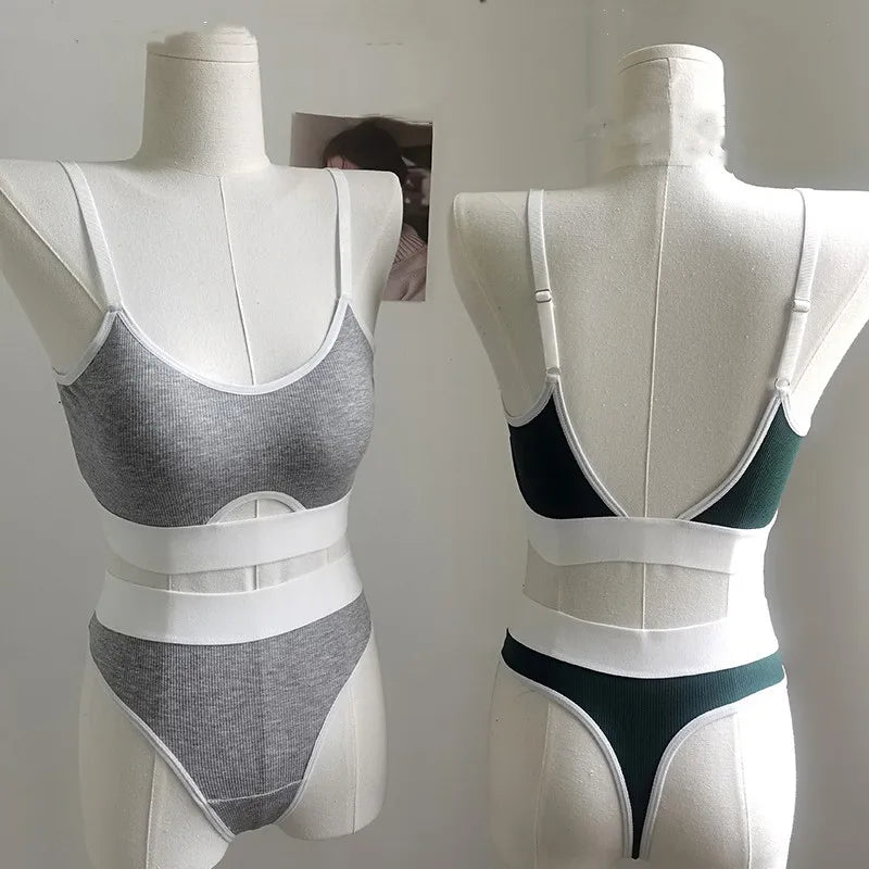CowLost | product_id-women-s-cotton-push-up-bra-seamless-low-rise-thong-set-with-u-back-padded-support |2