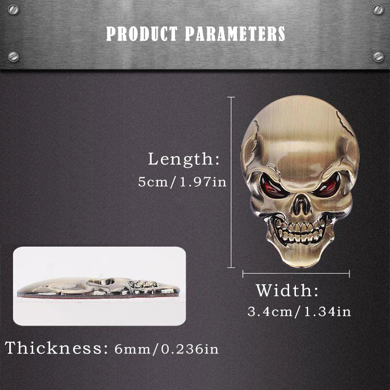 CowLost | product_id-3d-metal-skull-car-decorative-sticker |7