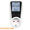 Digital AC Power Wattmeter 110V-220V Energy Consumption Meter with EU, US, UK, AU, BR, FR, IT, TH Plugs