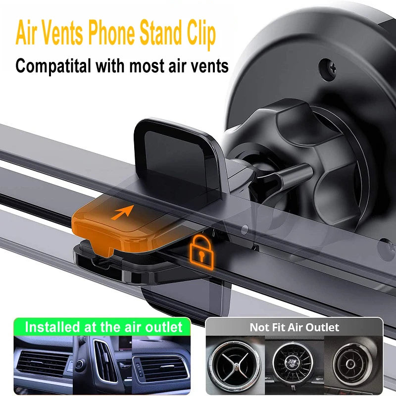 CowLost | product_id-car-phone-holder-17mm-ball-head-air-vent-clip-gravity-magnetic-mount-stand |9