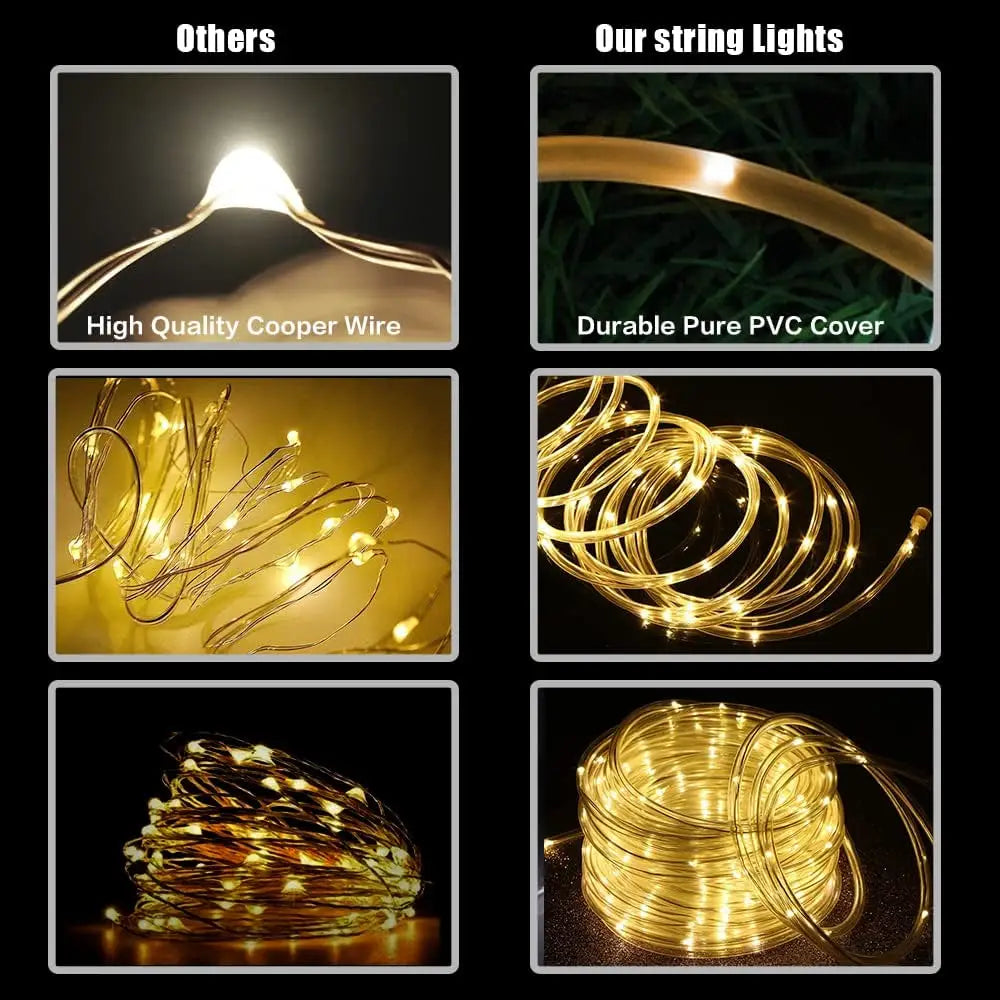 CowLost | product_id-300led-solar-waterproof-outdoor-fairy-rope-lights-for-garden-lawn-pathway-christmas-decor |12