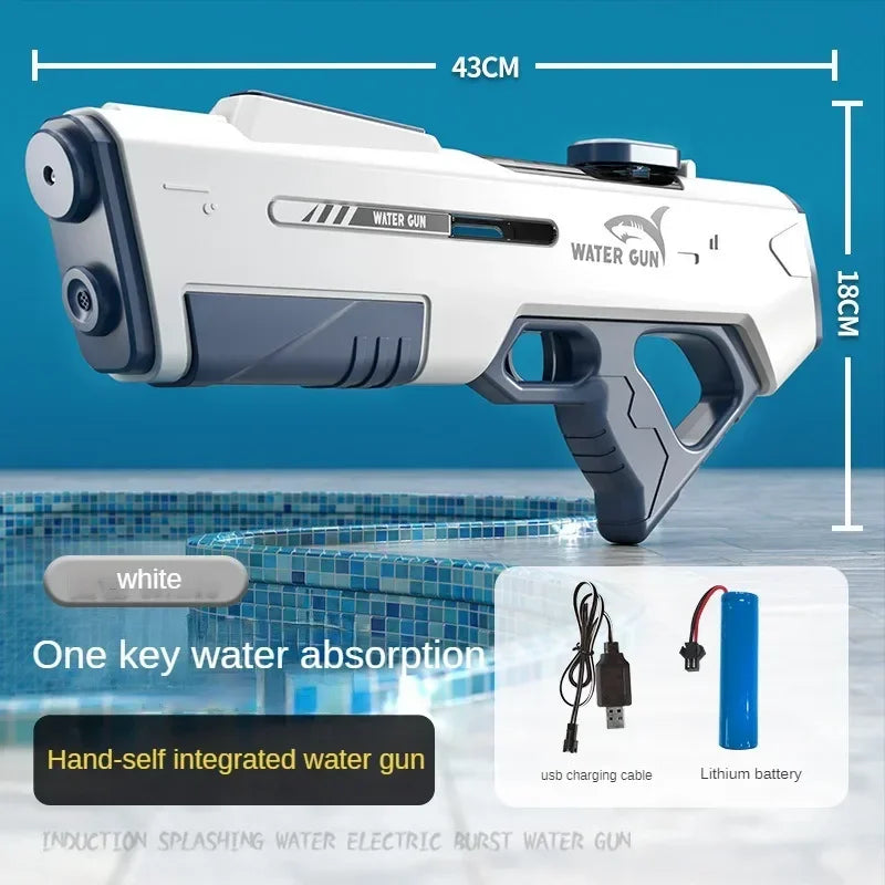 Automatic Electric Water Absorption High-Pressure Water Gun Toy for Kids