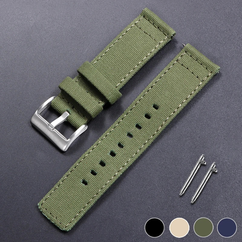 HQstrap Nylon Watch Strap 20mm 22mm Quick Release Sport Wristband for Smartwatch Unisex
