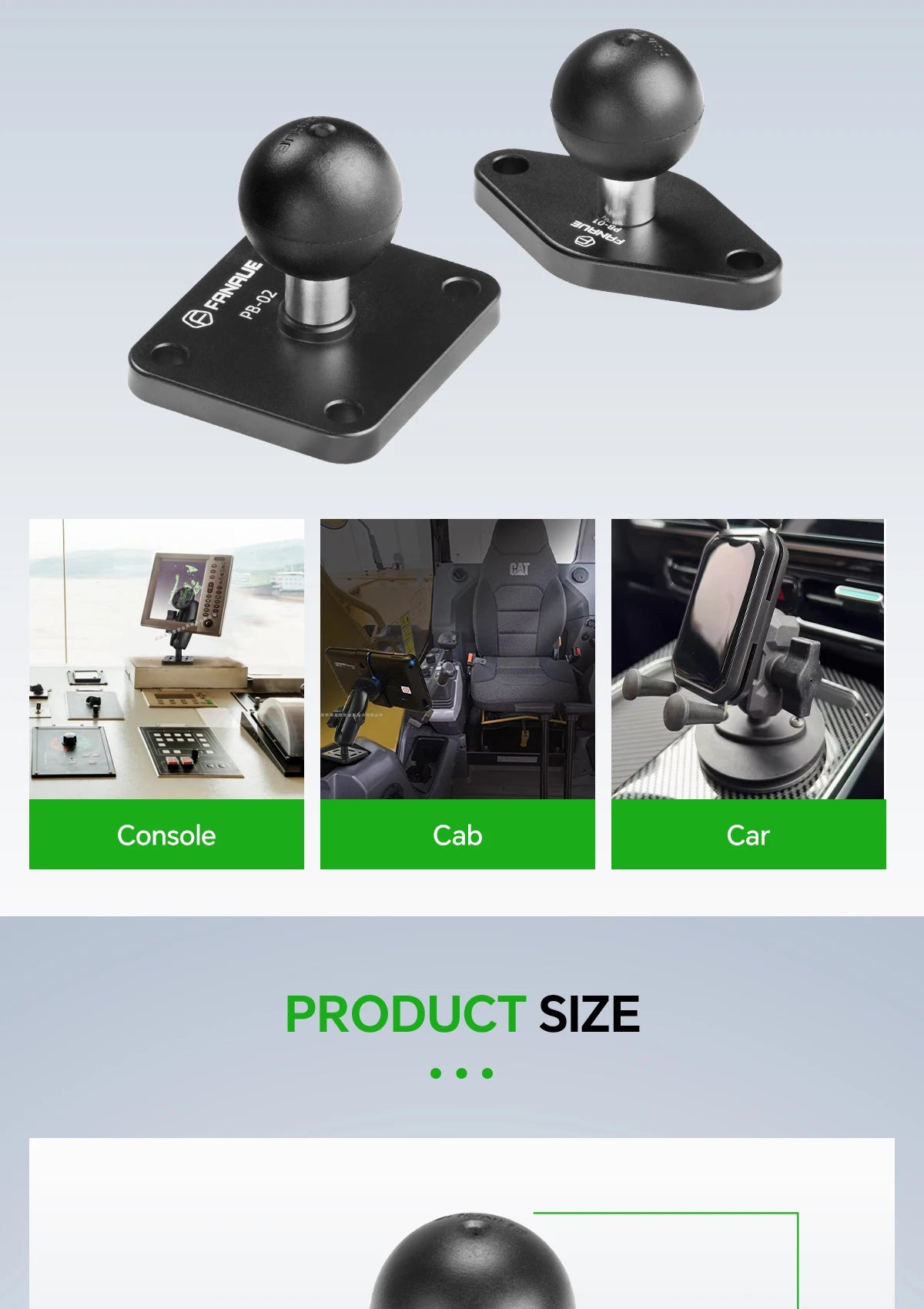 CowLost | product_id-fanaue-1-aluminum-ball-adapter-for-25-20-17mm-diamond-square-base-ram-mounts |12