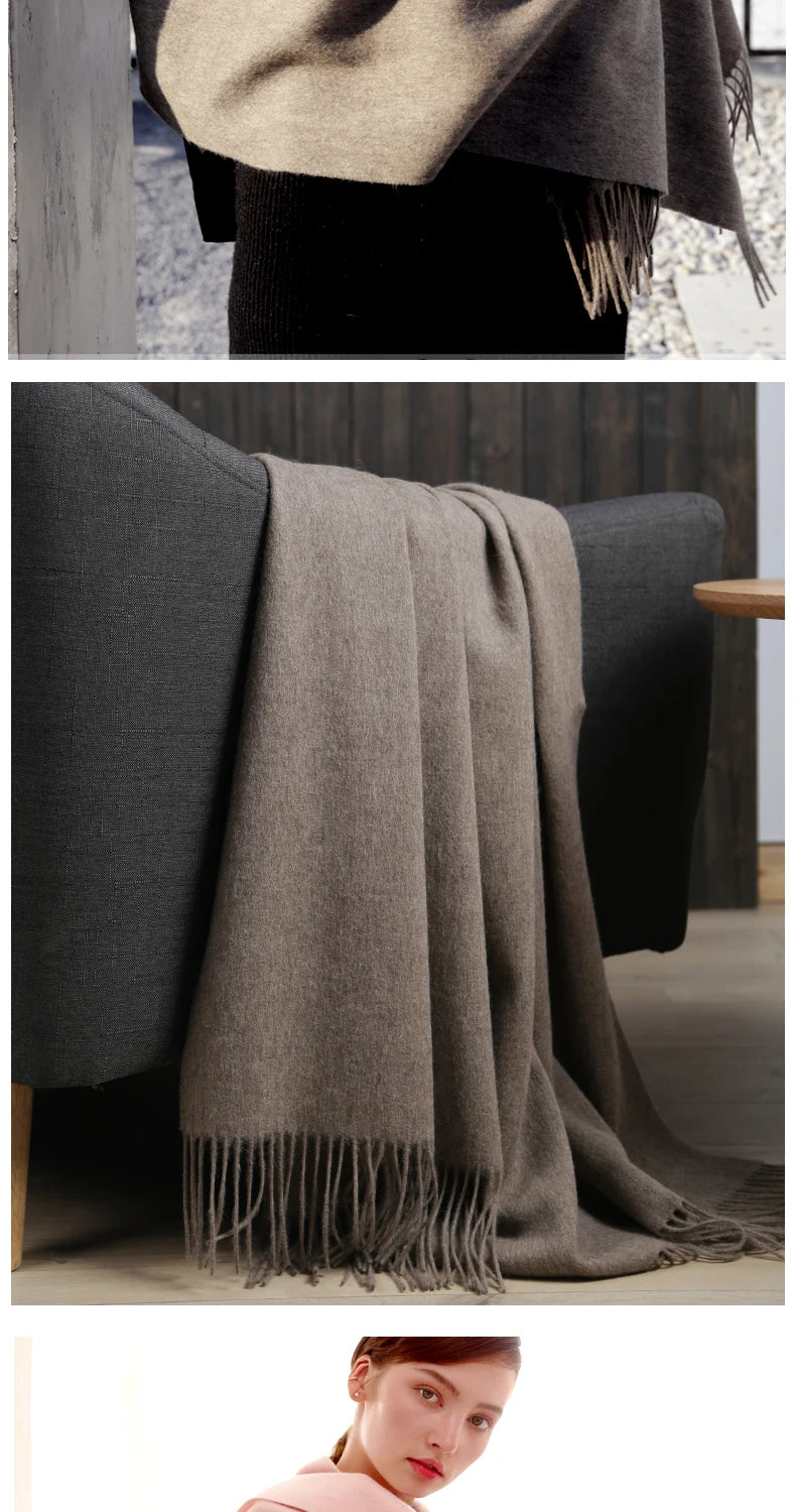 CowLost | wool-scarf-women-thick-cashmere-winter-scars |27