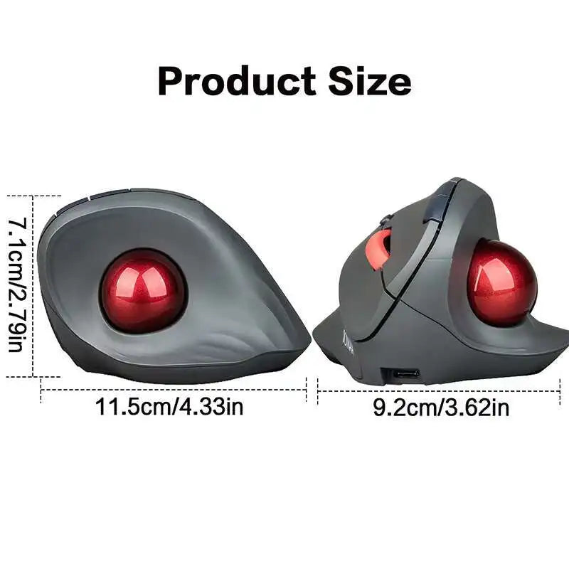 CowLost | wireless-trackball-mouse-2-4g-dual-bluetooth-4-0-ergonomic-mouse-rechargeable-mouse-for-mac-windows-computer-laptop-pc |7
