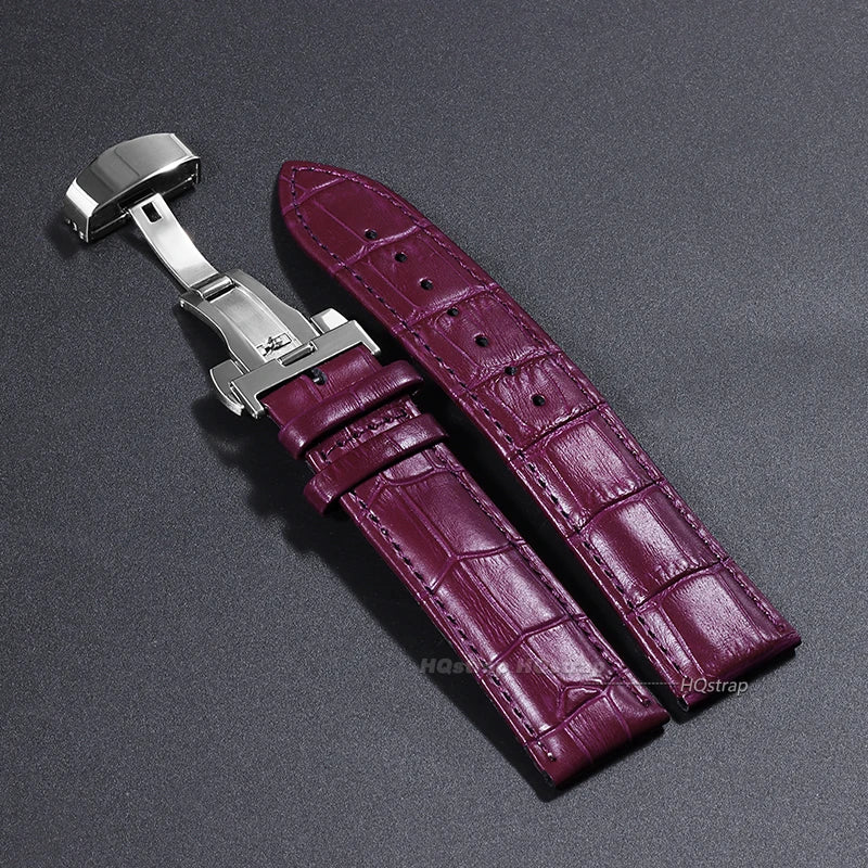 CowLost | product_id-genuine-calfskin-leather-watchband-14-24mm-folding-buckle-unisex-strap-for-business-watches |10