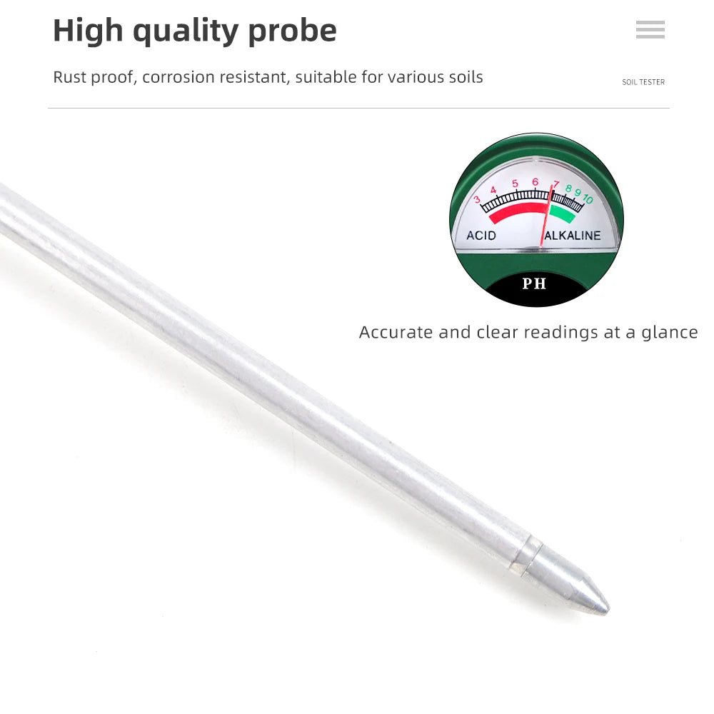 Digital Soil PH Meter Tester with Probe for Garden Plant Soil Acidity Test