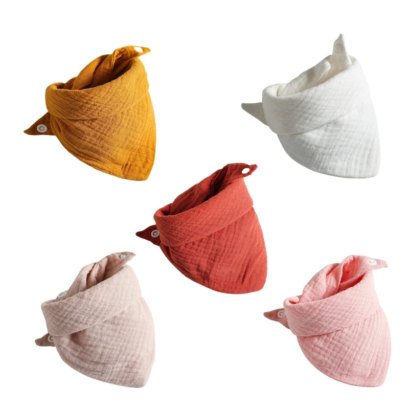 CowLost | 3pcs-5pcs-muslin-bibs-baby-face-towel-wash-cloth-drooling |17