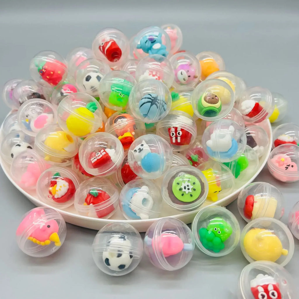 32mm Transparent Twisted Egg for Mini Claw Machine Toy Accessories Cute Plush Dolls Gift
