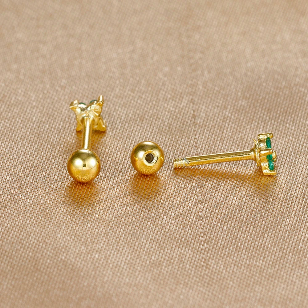 CowLost | business-card-cases-stainless-steel-birthstone-mini-stud-earrings-12-constellations |8