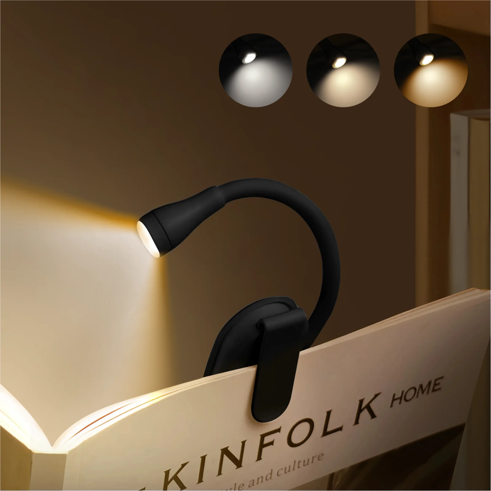 CowLost | product_id-kfvc-rechargeable-clip-on-led-book-light-with-3-color-eye-protection-and-360-flip |1