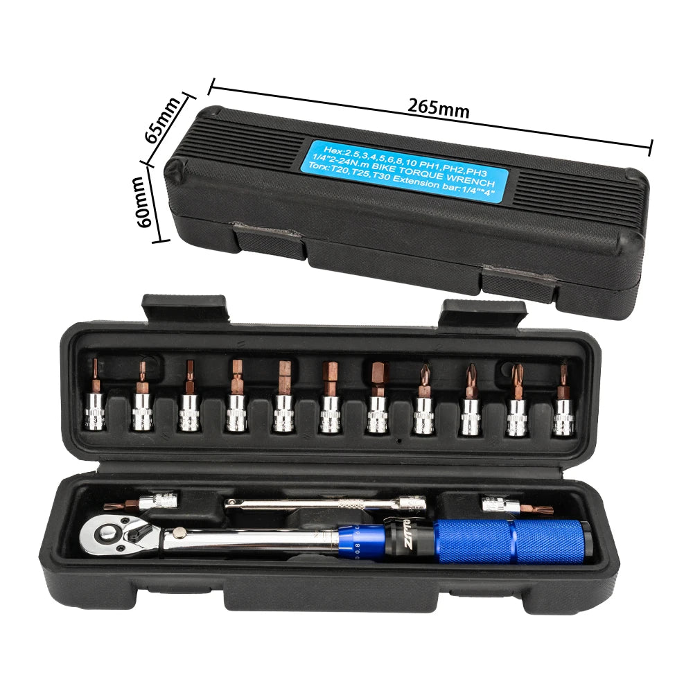 CowLost | ztto-mtb-road-bike-bicycle-preset-torque-wrench-2nm-to-24nm-precise-instrument-durable-hexagon-t25-allen-key-s2-prime-steel |11