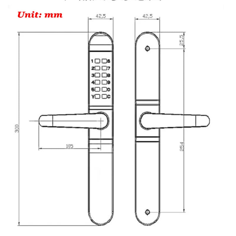 CowLost | locks-keys-product_id-vseume-mechanical-keyless-combination-lock-double-keypad-waterproof-swing-gate-lock |4