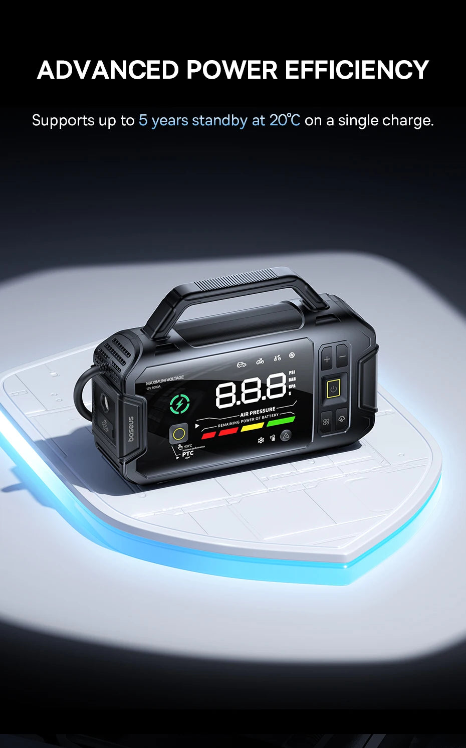 CowLost | baseus-vj1-3000a-car-jump-starter-4-in-1-air-compressor-21600mah-power-bank |13