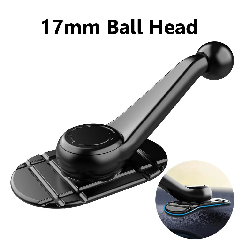 CowLost | product_id-mcgillon-17mm-ball-head-sticky-base-mount-for-mobile-phone-dvr-car-dashboard-desktop-holder |18