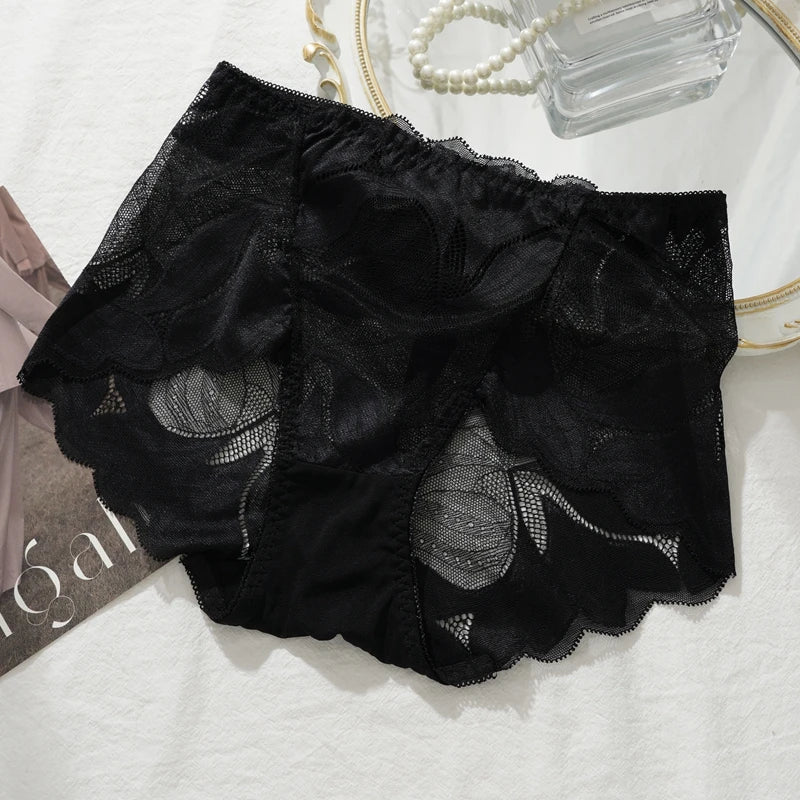 CowLost | womens-lace-mid-rise-panty-ladies-breathable-comfort-underpants |16