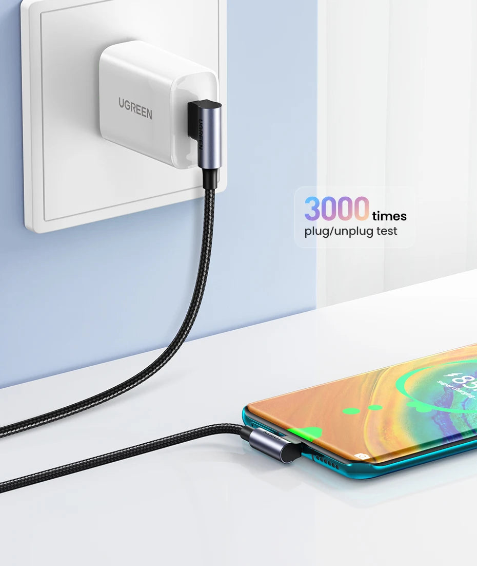 CowLost | ugreen-90-degree-usb-c-cable-nylon-fast-charge-usb-type-c-cable |16