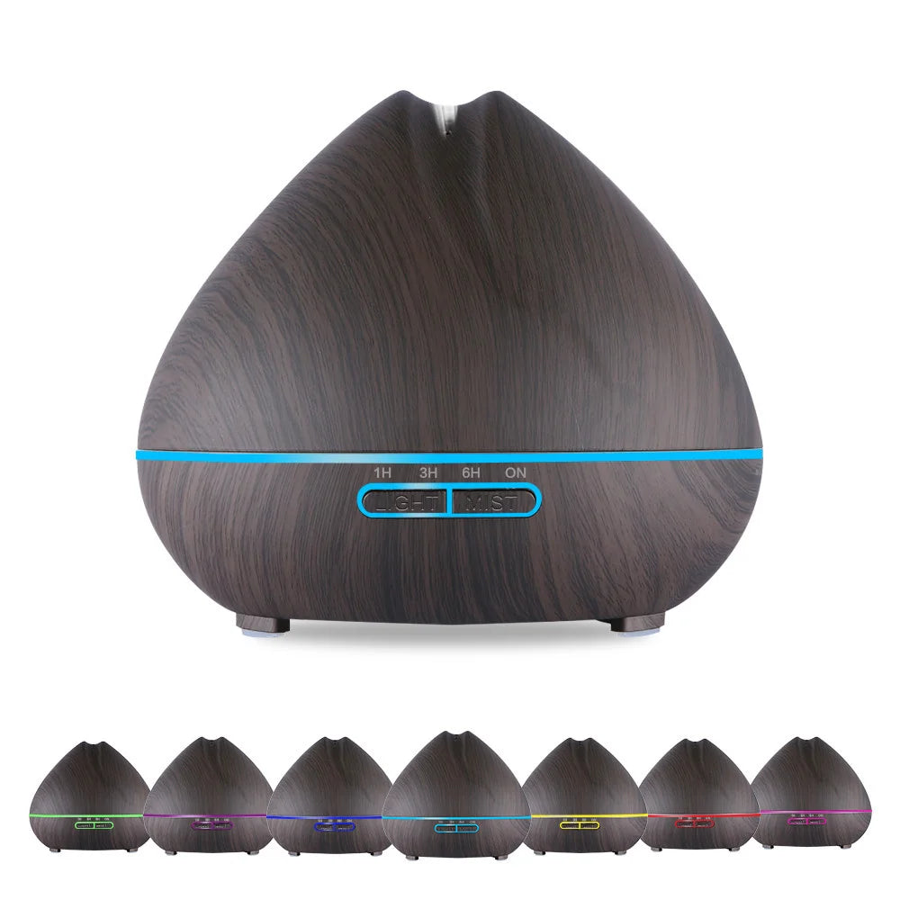 CowLost | product_id-homefish-550ml-ultrasonic-air-humidifier-essential-oil-diffuser-with-wood-grain-remote-7-color-led-lights |8