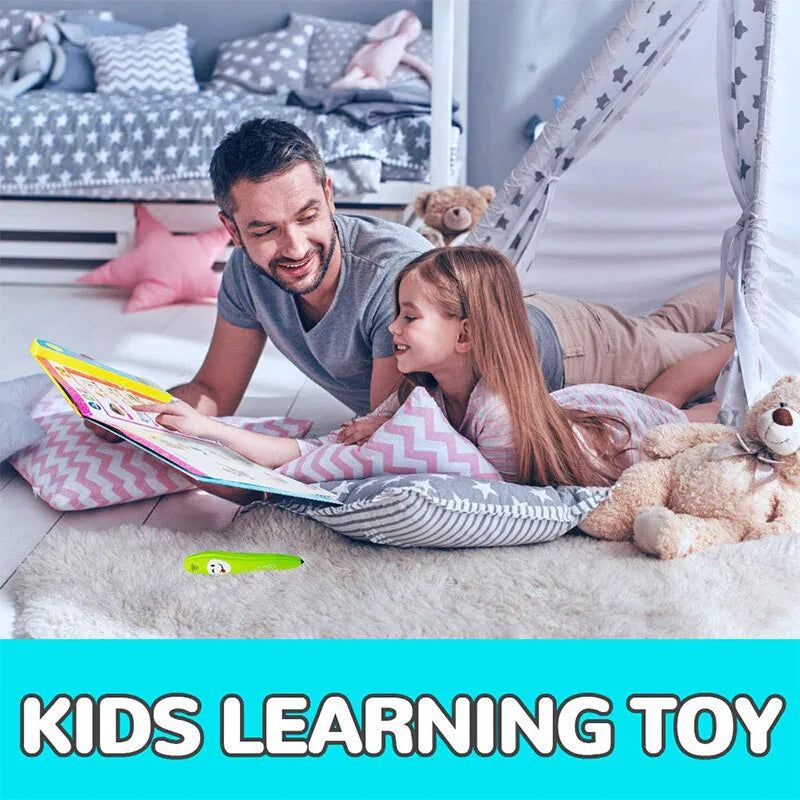 Children's Electronic Learning Book with Smart Pen Intercom for Ages 3-6