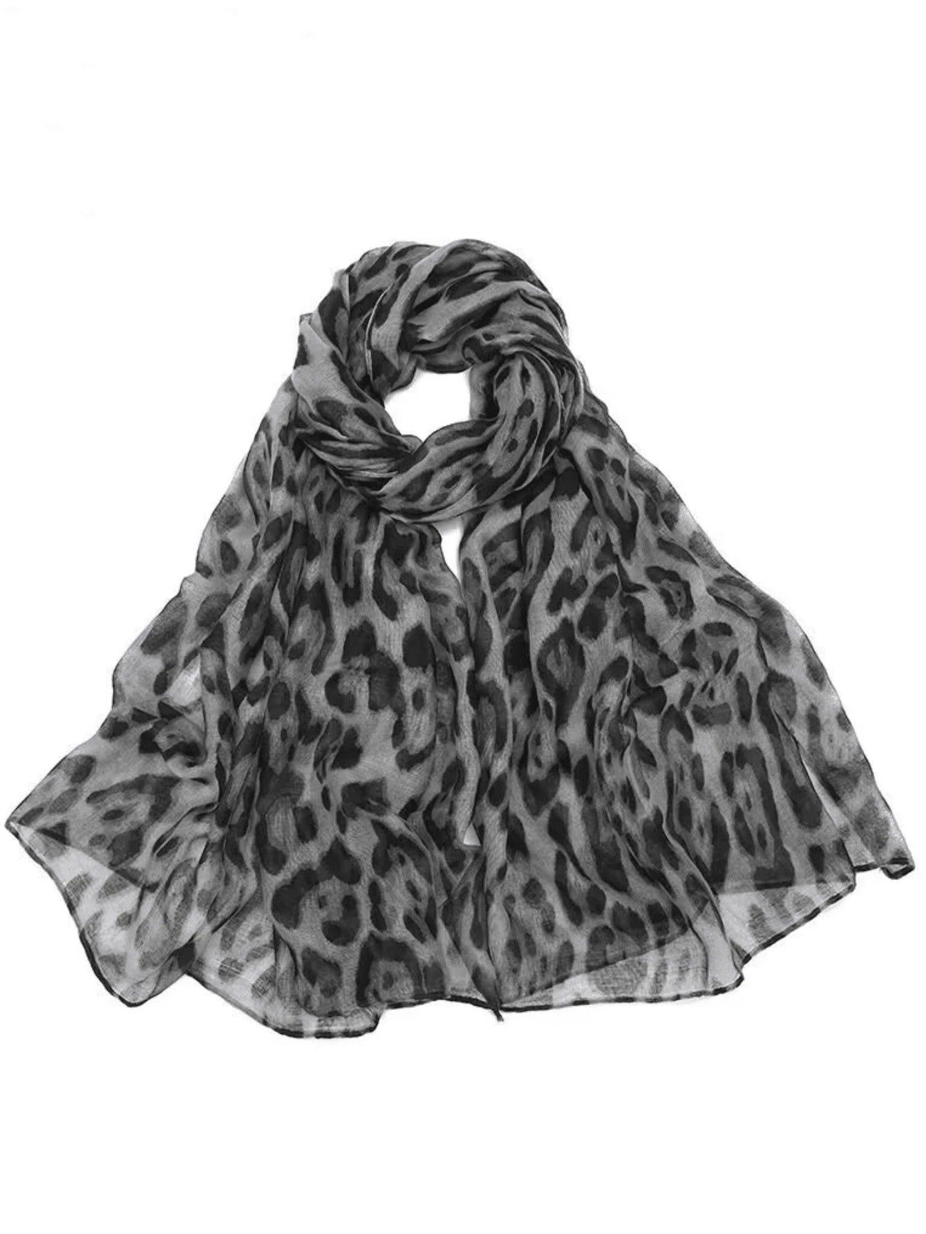 1PC Women's Scarves Bohemian Leopard Print Hijab Scarf