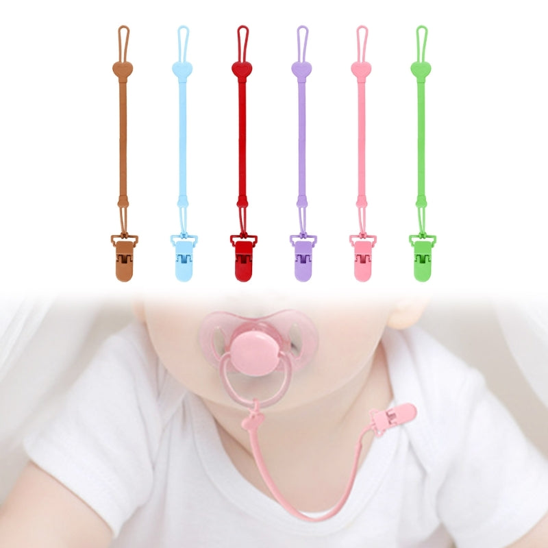 CowLost | silicone-chain-fastened-strap-for-baby-pacifier-teething-clip-newborn |9