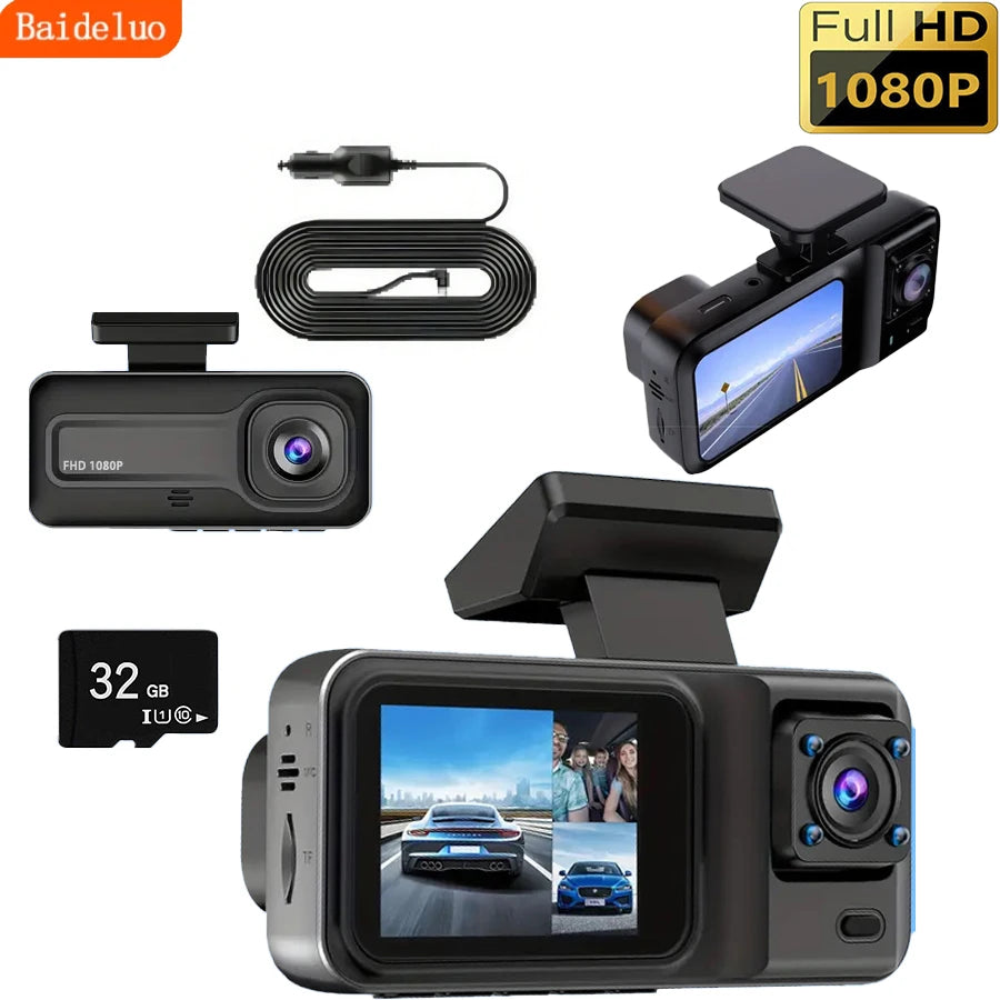 CowLost | product_id-baideluo-3-channel-1080p-car-dash-cam-with-rear-view-recorder |7