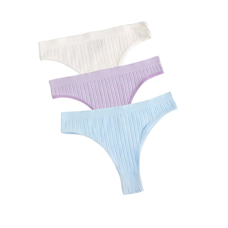CowLost | product_id-3pcs-seamless-low-waist-women-s-stretch-briefs-solid-color-panties |28