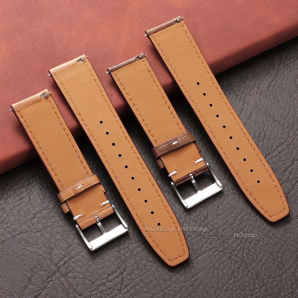 CowLost | bracelets-product_id-vintage-oil-wax-leather-watch-strap-20mm-22mm-universal-cowhide-pin-buckle-waterproof-bracelet |5