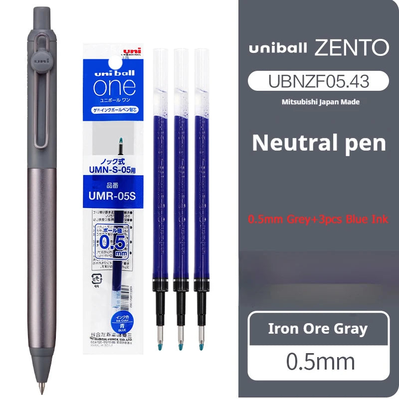 CowLost | product_id-uni-zento-flow-metal-grip-gel-pen-0-38-0-5mm-black-ink-smooth-writing-for-business-journals |20