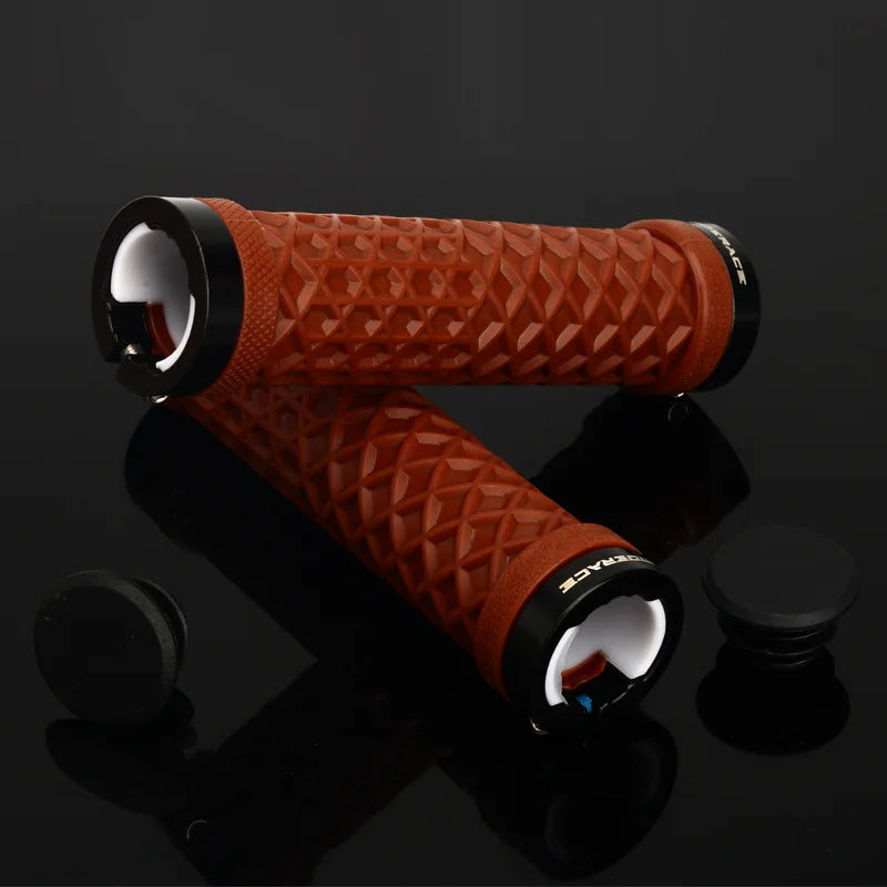 CowLost | riderace-bicycle-handlebar-grips-soft-rubber-mtb-mountain-bike-lock-on-handle-bar-cover-shockproof-anti-slip-ergonomic-cycling |18