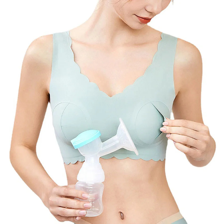 CowLost | product_id-plus-size-seamless-hands-free-maternity-nursing-bra-with-wide-breathable-straps |2