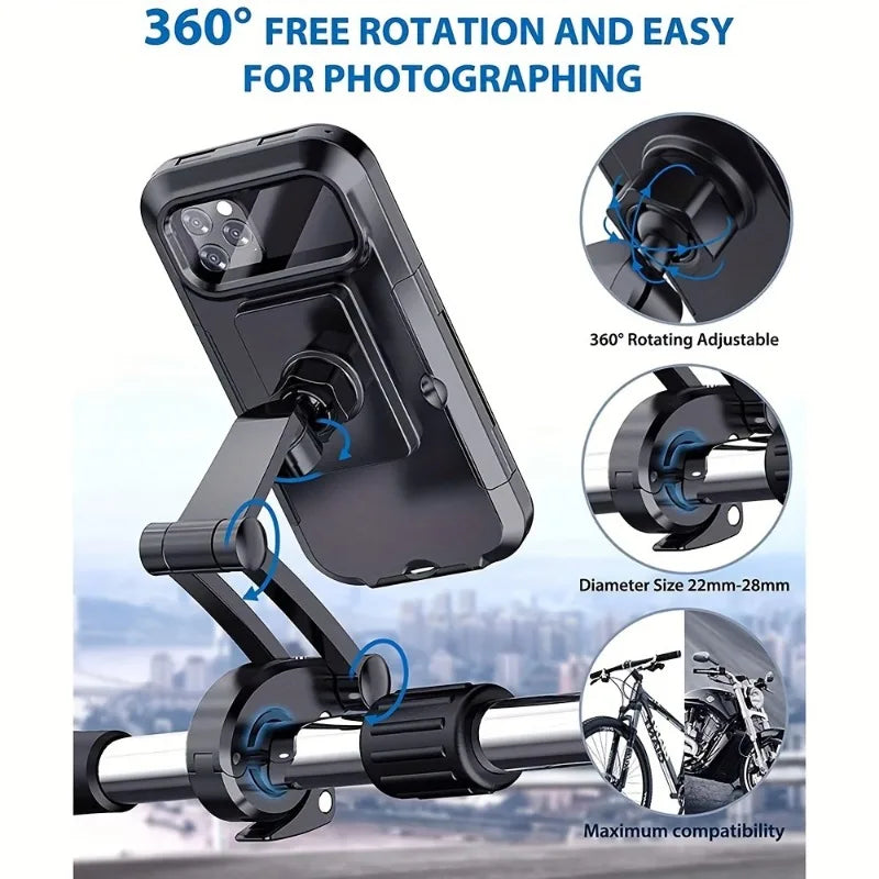 CowLost | vehicle-parts-accessories-waterproof-universal-motorcycle-bike-phone-holder-360-swivel-mount |6