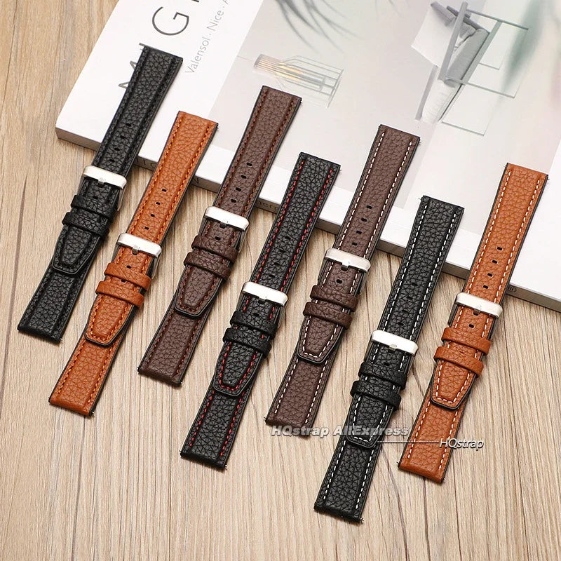 CowLost | product_id-waterproof-leather-watch-strap-for-rolex-seiko-with-slub-litchi-smooth-patterns |2