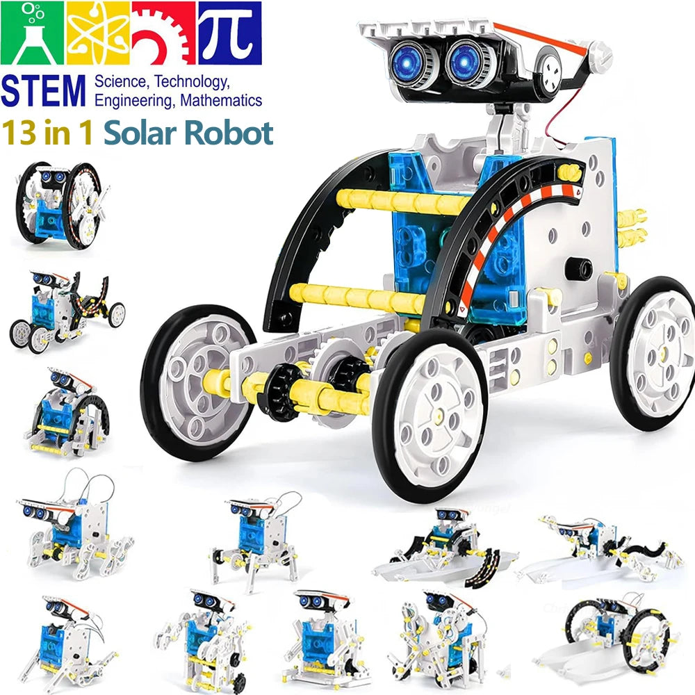 13-in-1 Solar Robot Kit DIY STEM Science Toys for Kids Gifts