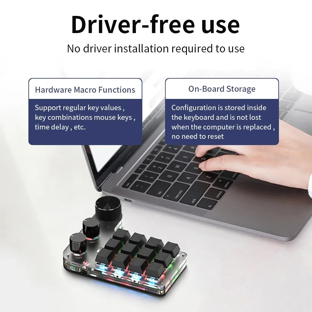 CowLost | product_id-bluetooth-mini-mechanical-macro-keyboard-12-keys-3-knobs-rgb-hot-swap-macropad |4