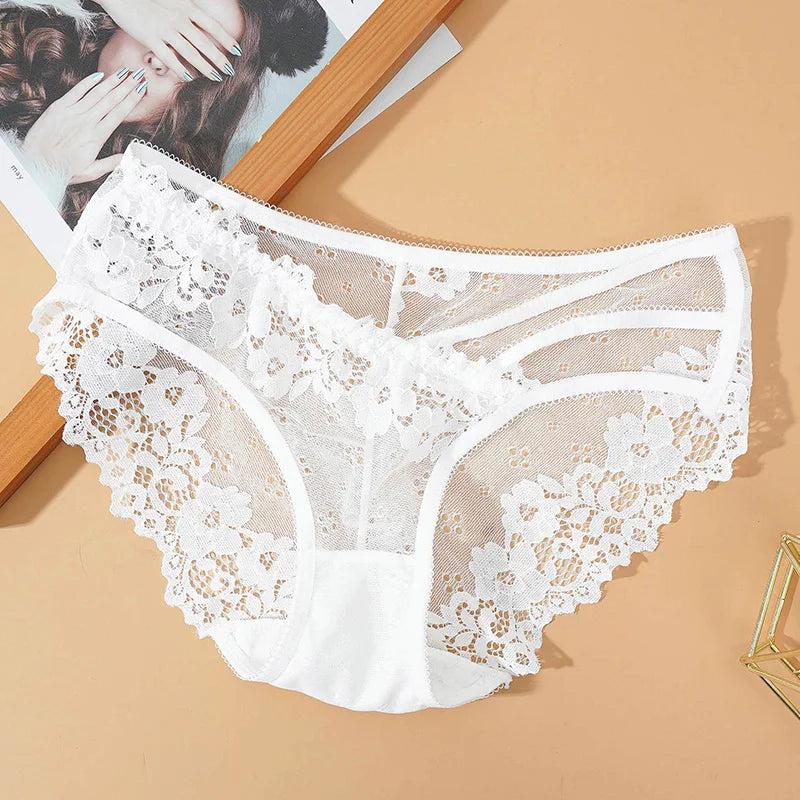 CowLost | new-lace-panties-women-sexy-low-waist-briefs-hollow-out |9
