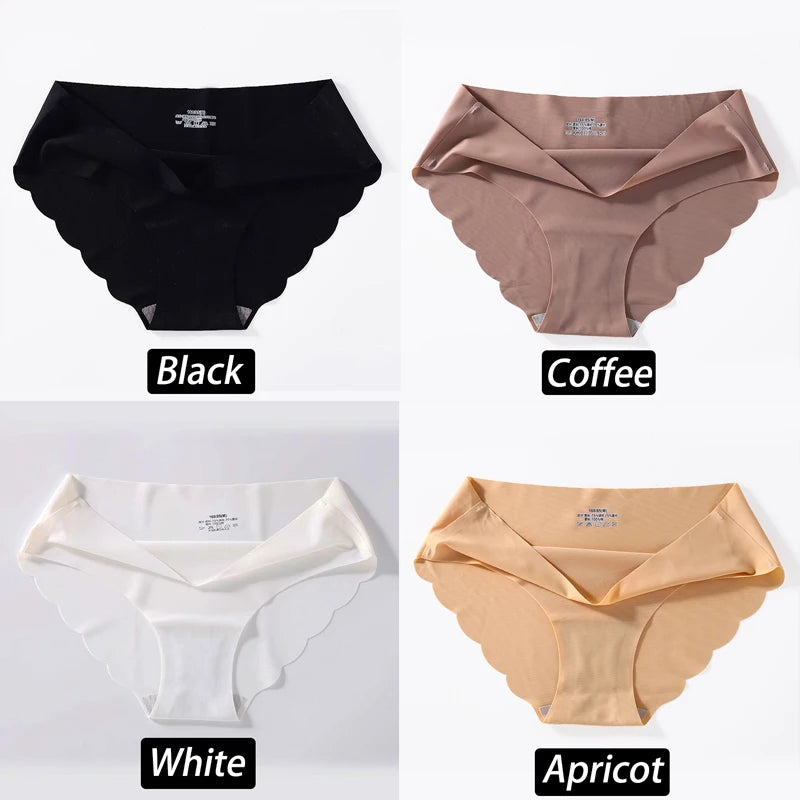 CowLost | activewear-pants-4pcs-seamless-silk-high-waist-briefs-for-women |37