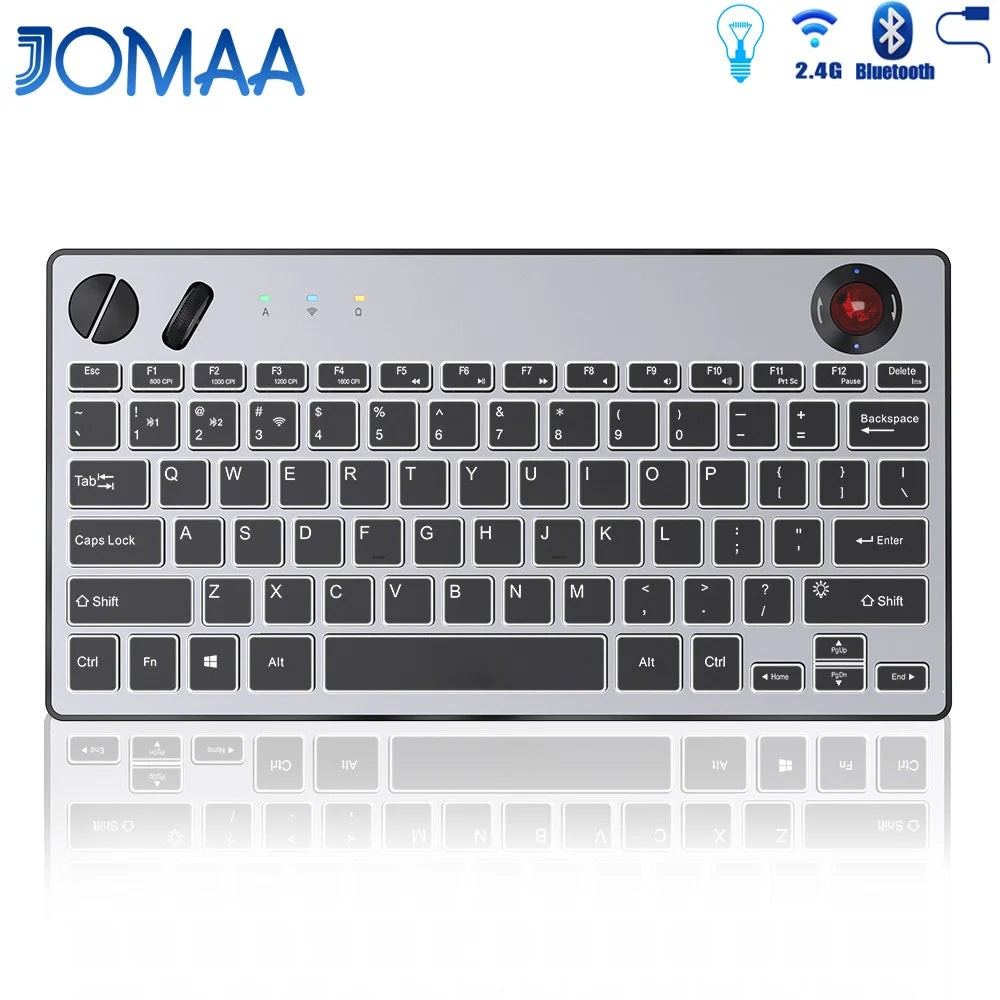 CowLost | product_id-jomaa-backlit-tri-mode-wired-bluetooth-2-4ghz-keyboard-with-1600dpi-trackball-air-mouse-for-tv-ipad-phone-laptop |6