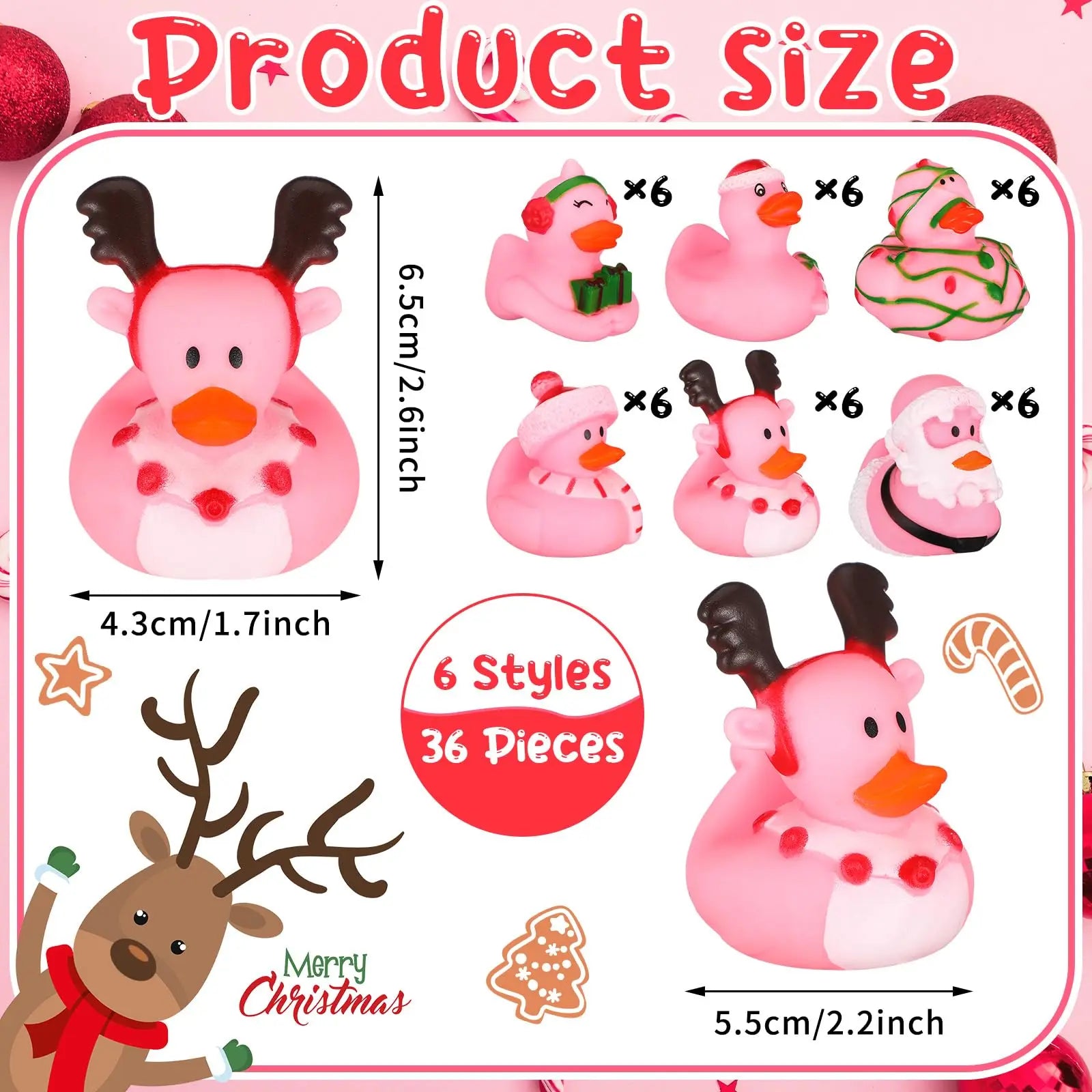CowLost | product_id-6-12-24pcs-pink-rubber-duck-toys-bulk-mini-ducks-for-christmas-birthday-shower-party-favors-decoration |2