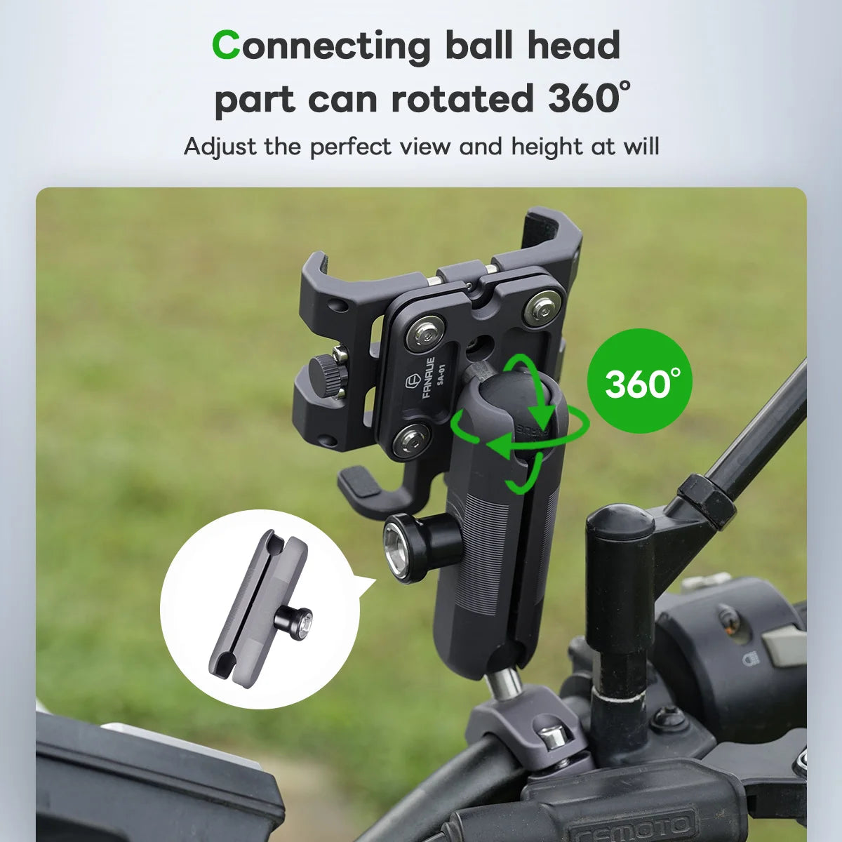 CowLost | product_id-fanaue-aluminum-anti-theft-double-socket-arm-with-25mm-ball-1-adapter-for-ram-mounts-bike-phone-holder |12