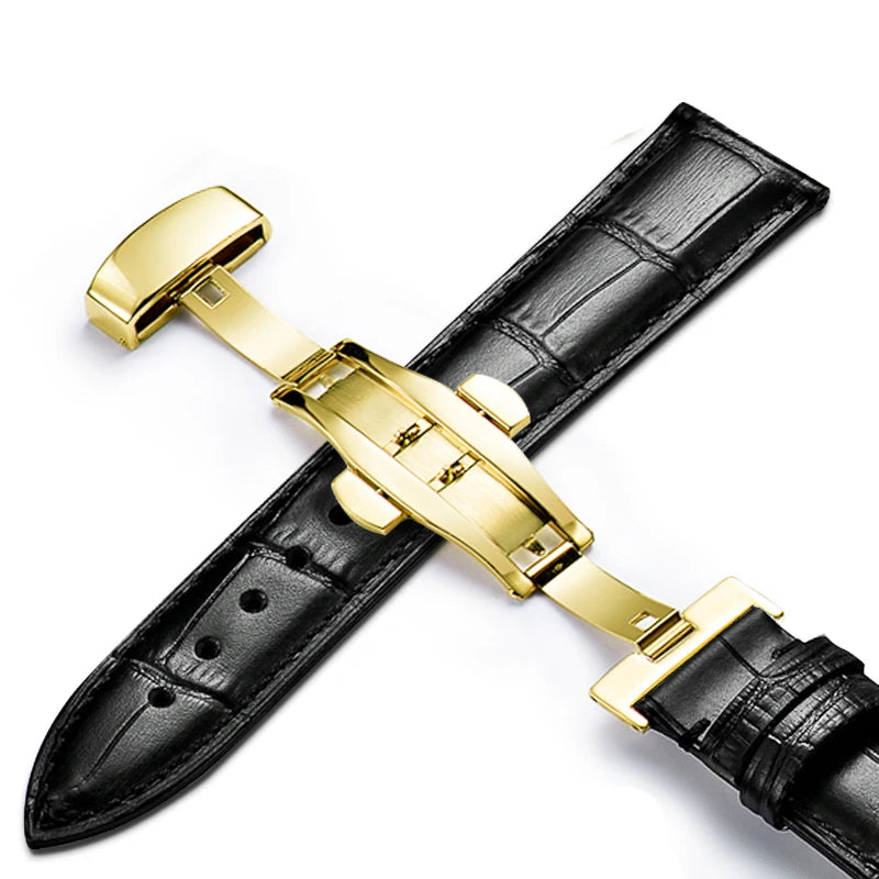 CowLost | product_id-genuine-cowhide-leather-waterproof-watchband-slub-pattern-16-24mm-universal-strap |21