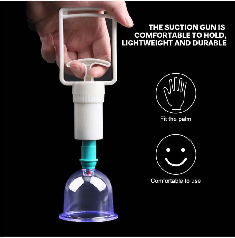 CowLost | 6pcs-vacuum-cupping-sets-with-pumping-gun-suction-cups-back-massage |11