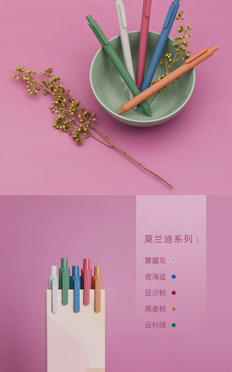 CowLost | product_id-kaco-5pcs-gel-pen-set-0-5mm-colored-ink-smooth-writing-office-school |3