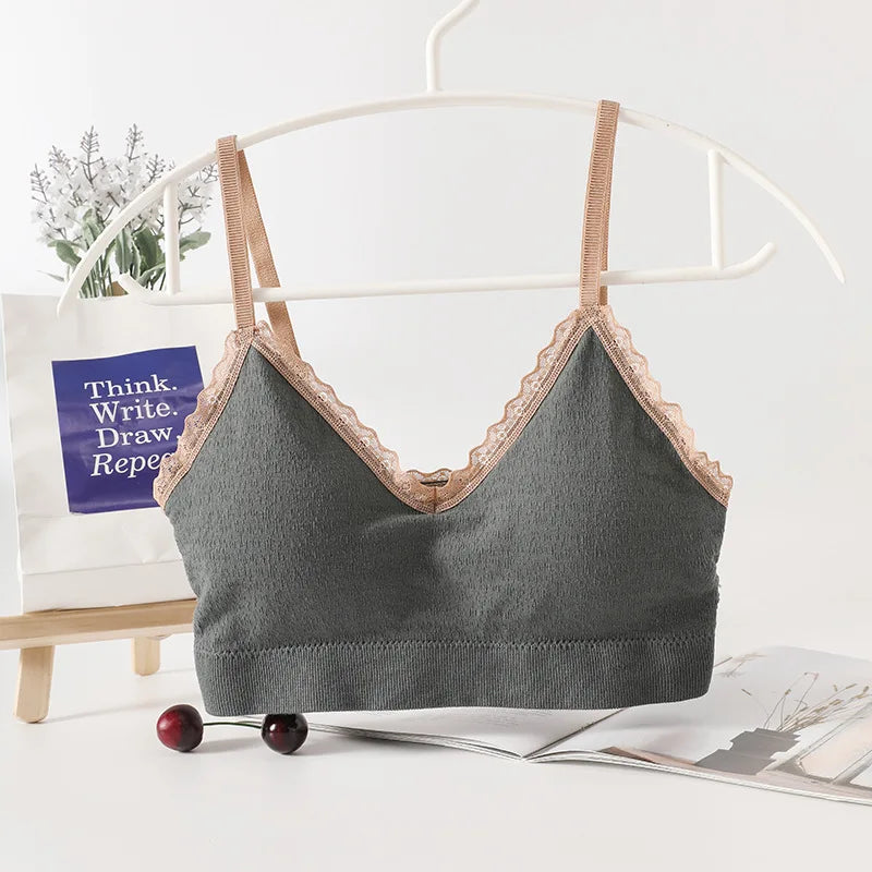 CowLost | product_id-seamless-cotton-tube-top-bra-with-lace-rim-and-removable-pads-for-women |2