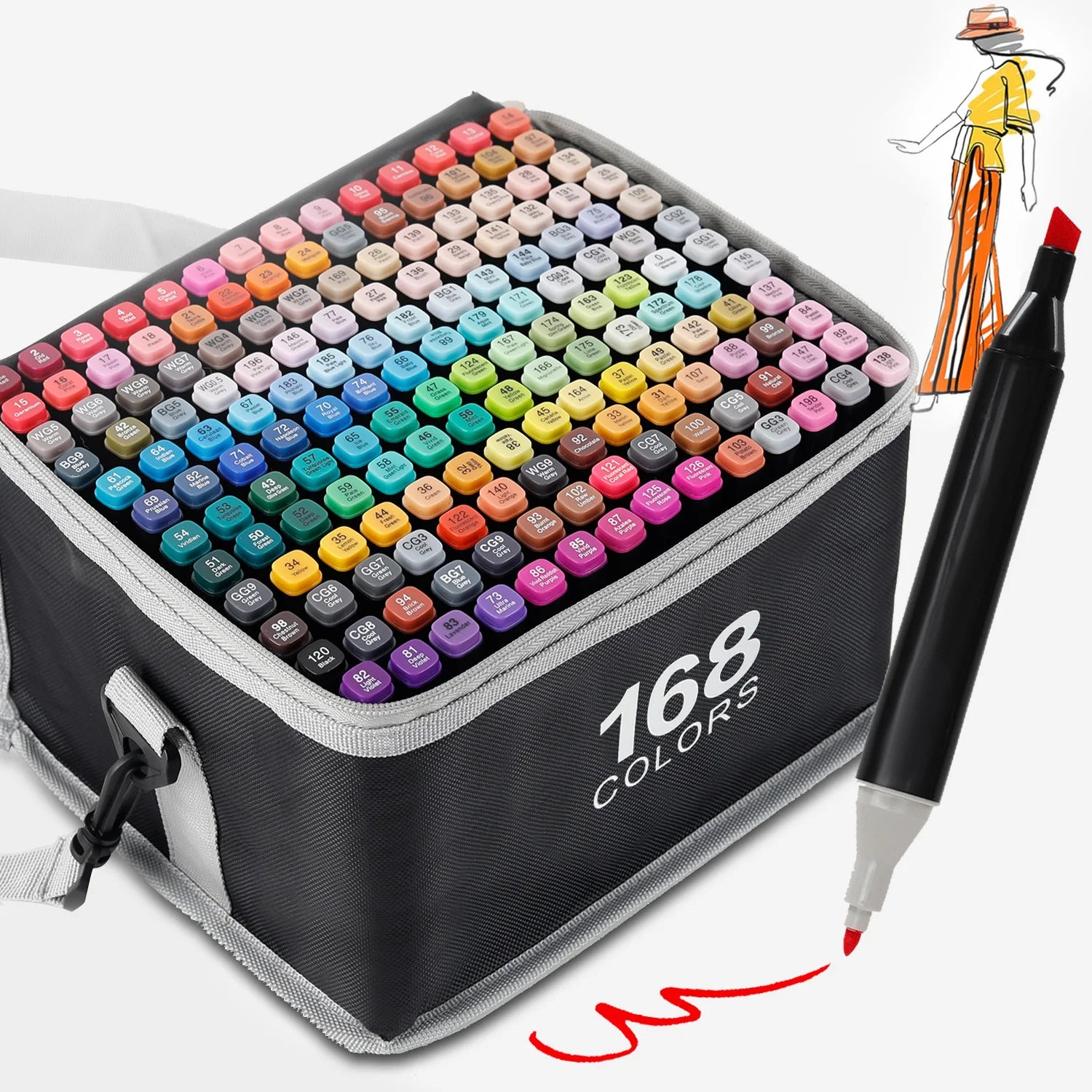 CowLost | product_id-professional-dual-tip-permanent-art-markers-262-colors-for-drawing-illustration |1