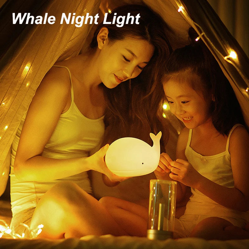 CowLost | product_id-whale-silicone-usb-rechargeable-led-night-light-with-7-colors-for-kids-room |3