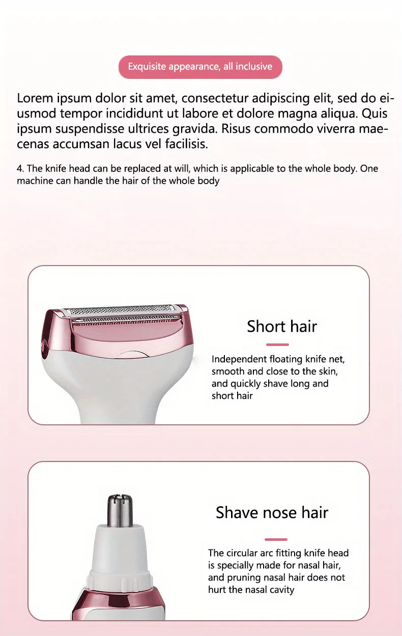 CowLost | product_id-4-in-1-portable-electric-womens-painless-razor-hair-trimmer |10